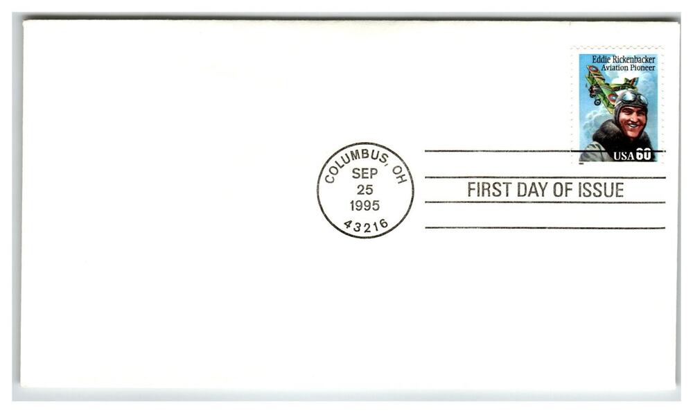 Scott #2999 Eddie Rickenbacker 1995 First Day Cover FDC Unaddressed